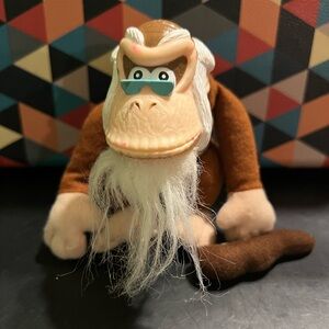 Vintage 1999 Cranky Kong Toy Site Plush Nintendo Donkey Kong 5" stuffed toy